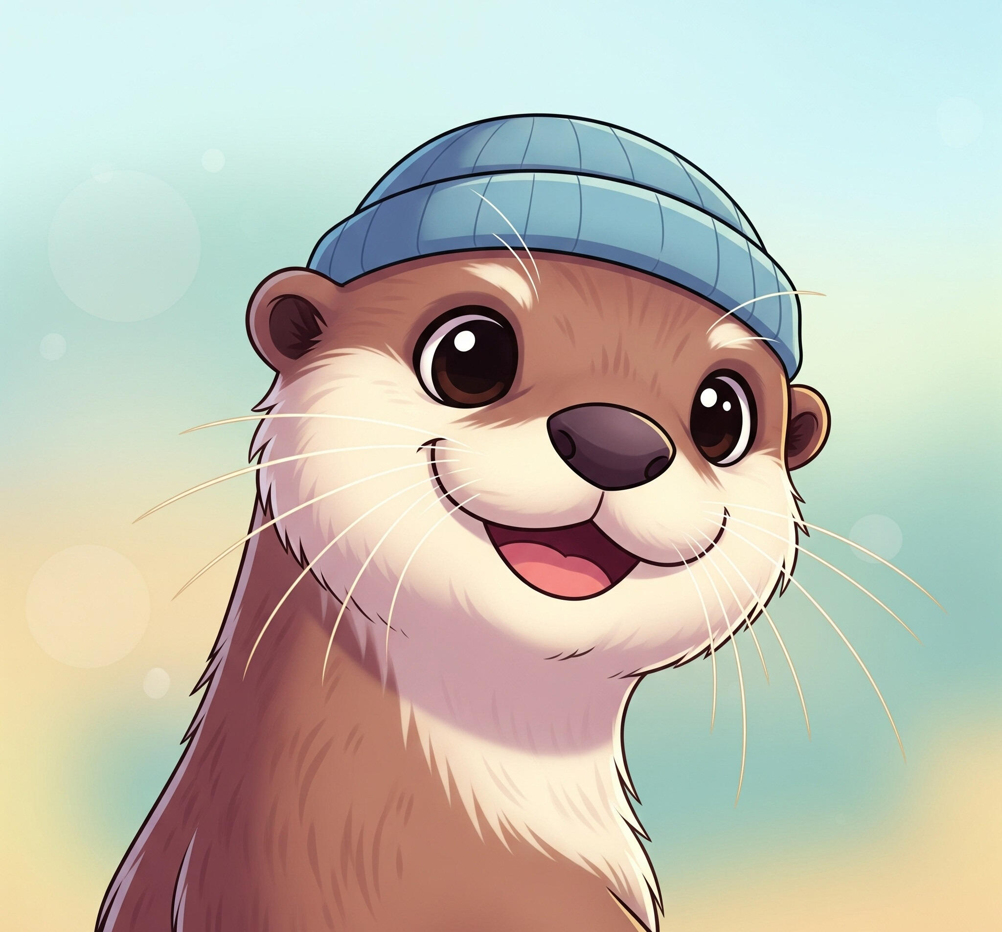 Ommu Picture of Ommu the Otter, an AI mental health chatbot for Singaporean youth.