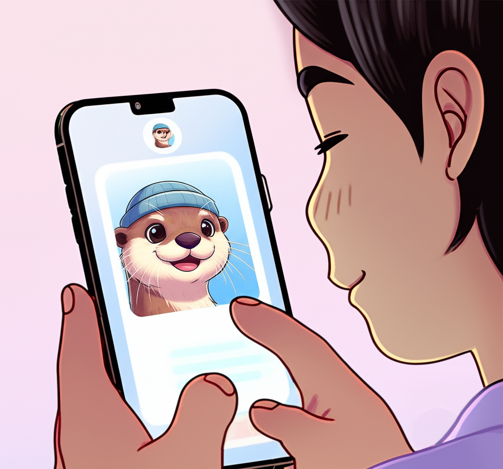 Young person chatting comfortably on smartphone with friendly AI mental health chatbot, symbolizing safe and supportive digital mental health help.